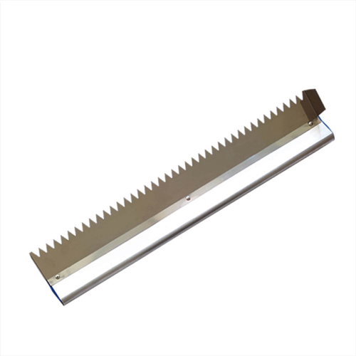 Plastering Trowel Triangular 10mm Eye 600mm Long Stainless Steel Adhesive / Mortar Tile Tool Construction