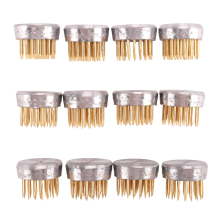 12-pack bloemenkikkershouder, Kenzans ronde mini-bloemspelden, 0,9 inch speldhouder