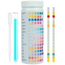 16 in 1 Premium Trinkwasser-Test-Kit, für Trinkwasser, 100 Streifen Genaues Wasser, für Härte PH Blei