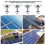 8Pack Solar Panel Mounting Brackets, End Clamps, Centre for PV Module 35mm 7