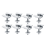 8Pack Solar Panel Mounting Brackets, End Clamps, Centre for PV Module 30mm 2