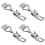 4 Pieces 90 Degree Right Angle Adjustable Buckle Vertical Quick Clamp Box Latch 1