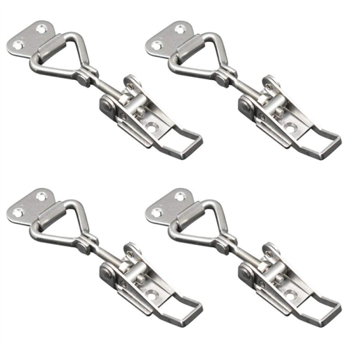 4 Pieces 90 Degree Right Angle Adjustable Buckle Vertical Quick Clamp Box Latch