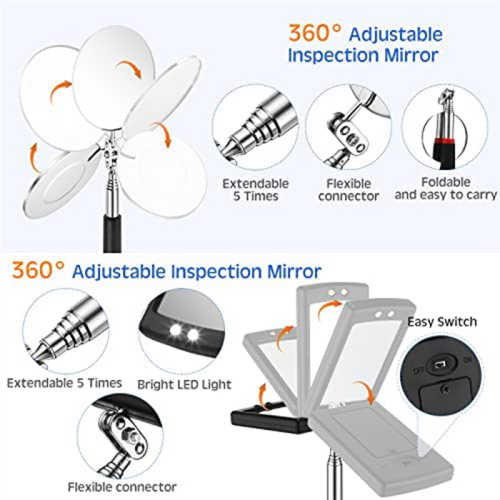 5Pcs Telescoping Magnet Pick Up Tool Set Extendable Claw Bendable Spring for Home Sink Drains Kitchen 2