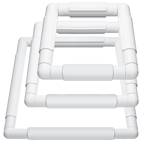 Square Embroidery Hoop Frames White Rectangular Snap Frame DIY Sewing Tools for Quilting Silk-Painting