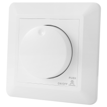 LED-dimmer, inbouw voor dimbaar en halogeen, 5-300 W LED-schakelaar, fase-aansnijding