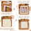 Square Embroidery Hoop Frames White Rectangular Snap Frame DIY Sewing Tools for Quilting Silk-Painting 9