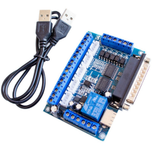Scheda di interfaccia CNC 5 con adattatore optoaccoppiatore, driver motore passo-passo + cavo USB