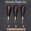 Diamond Shape Stitching Awl Handle Leather Craft Sewing Kits Handmade Tools DIY Stitcher Taper 9