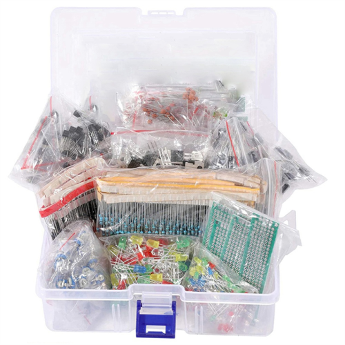 1818PCS DIY Electronics Components Kit Assortment Resistors LED Triode Capacitors Diodes PCB Potentiometer Resistanc 1