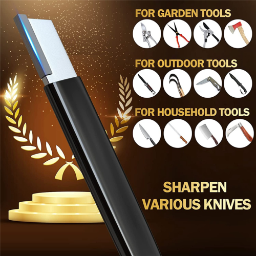 Garden Tool Sharpener Blade Pocket Sharpen Shears for Pruners Scissors 2