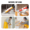 100 PCS Plastic Structure Caulking Nozzles Extender Caulk Nozzle Tip Tool for Applicator, Easy to Use 6