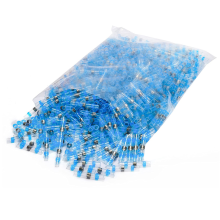 800 PCS Solder Seal Draht Stecker Blau 16-14 AWG-Schrumpf Butt Verzinnt Auto Marine Boot Crimp
