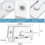 4 Pack Window Sash Locks, Latches Replacement Locks White Fits Horizontal Sliding 5