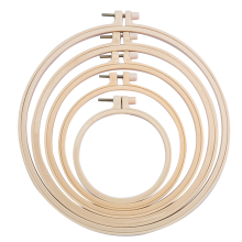 Set van 5 stuks 3 inch tot 8 ronde plastic borduurringen voor knutselen, naaien en ornamenten