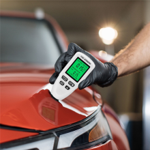 HW300MINI Digital Dickenmessgerät Tester Auto Autolack Messgerät Schicht Gerät Werkzeug Weiß