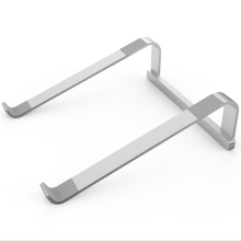 Bureau-laptopstandaard, stabiele, ergonomische aluminium computerstandaard met koeling (zilver)