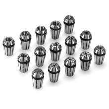 Set di pinze a molla di precisione ER11 da 15 pezzi per utensili per tornio per fresatura e incisione CNC da 1,0 mm a 7,0 mm e 1/4 di pollice 1/8