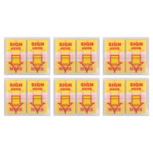 300 stuks bord hier tabs stickers vlaggen met dispenser pijlen vlag, 1 inch (geel)