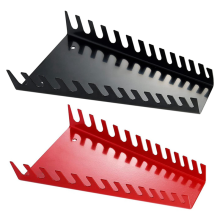 2er-Pack Schraubenschlüssel-Organizer aus Metall – Premium-Halterablage, wandmontierte Aufbewahrungslösungen für (1 Rot & 1 Schwarz)