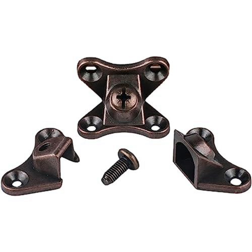 Support d'angle papillon amovible, support d'angle, support d'étagère robuste en L (bronze rouge) 2
