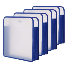4 stuks plakboekpapieropslag, papieropslagorganizer transparant voor 12x12 papier, plakboek, foto's, knutselwerkjes blauw