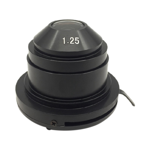 Condenseur d'Abbe pour microscope (NA1.25) avec diaphragme variable pour la convergence de la lumière en champ clair 1