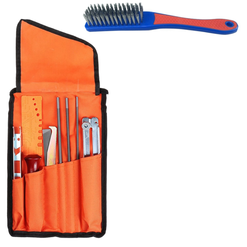 Chainsaw Sharpening Kit 10 Pieces Saw Chains Files Set Universal File for 1