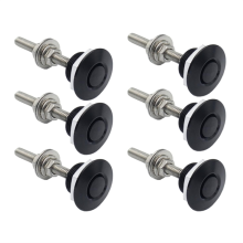set di perni per cofano in alluminio da 1,25 pollici - Paraurti con chiusura a sgancio rapido, clip per targa, cofano con pulsante