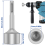SDS-Plus T Post Ground Rod Driver, Drill Bit Driver Hammer Converter for Grounding Rods D 4