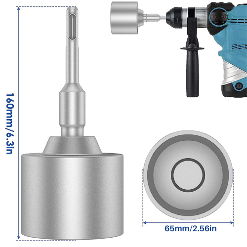 SDS-Plus T Post Ground Rod Driver, Drill Bit Driver Hammer Converter for Grounding Rods A 2