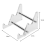 Supporto per tastiera a 2 livelli, supporto per tablet meccanico in acrilico trasparente, supporti da gioco 3