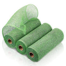3 Rollen Sackleinen Dekoration Mesh 10 Zoll breit dekorative Band Verpackung für Handwerk DIY machen