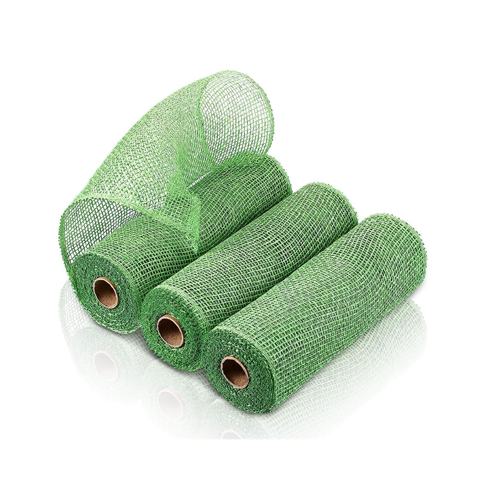3 rollen jute decoratiegaas, 25 cm breed, decoratief lint om in te wikkelen voor doe-het-zelf-knutselwerkjes