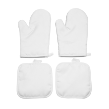 Sublimatie ovenwantenset, handschoenen en pannenlap voor doe-het-zelf keuken-eetkameraccessoires, 4 stuks