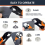 Snap Fastener Kit Adjustable Pliers for Buttons,Snap Tool with Button Set Boat Covers,CanvasA 7