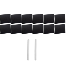 20 stuks 4x3 inch mini krijtbordborden voor krijtbordvoedsel - feestbuffettafel met 2 markers