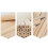 100 stuks houten potloden HB Hex 6