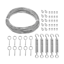 1/16 inch spanschroef draadspannerset zware kabelleuning 115 ft touw haak en oog