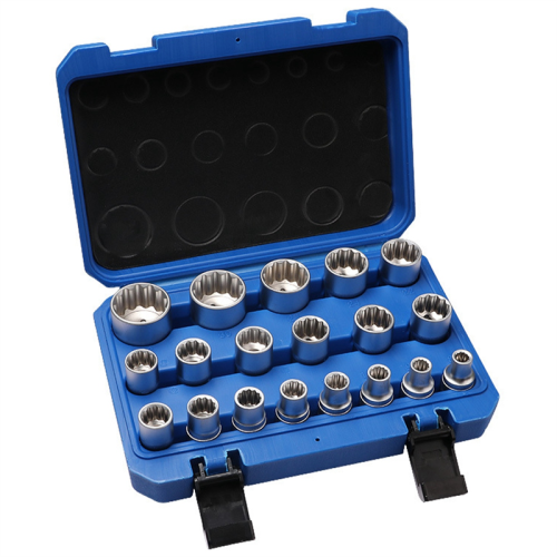 Jeu de 19 clés à douille à 12 angles, outils de réparation 8-32 mm 1