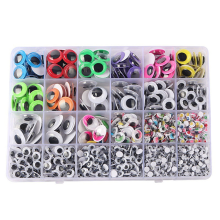Gekleurde trillende ogen zelfklevende wiebelende 4mm-25mm DIY speelgoed maken kleine oogstickers zwart wit beweegbaar