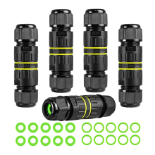 Connettore per cavo elettrico a 2 vie e 3 conduttori IP68 impermeabile da 5 pezzi, gamma di cavi M20 (5-12 mm), per riparazioni esterne