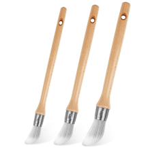 Zierleistenpinsel, Kantenanstrich-Werkzeugsatz, Rundpinsel für Ecken, Ausbesserungen, Kunstwerke, Hauswandkanten, 3er-Pack