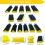 16 PCS Hand Sanding Block Set - Hook and Loop Soft Foam Material Assorted Pad Backing Plate 7