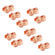 10 stuks splitboutconnector, aardingsconnector voor volledige aarding op blote draden TJ-25