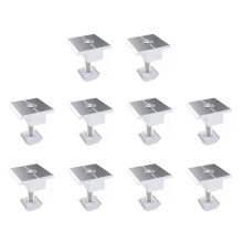 10 pezzi di supporto per pannello solare regolabile con morsetto solare, supporto fotovoltaico largo per sistema da 30 mm