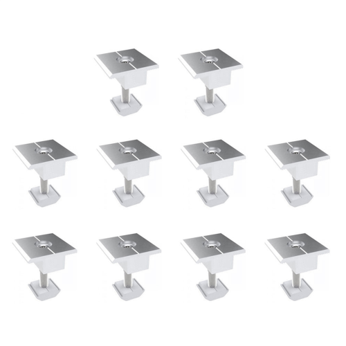 10Pcs Solar Clamp Adjustable Panel Bracket Wide Photovoltaic Support for System 30mm