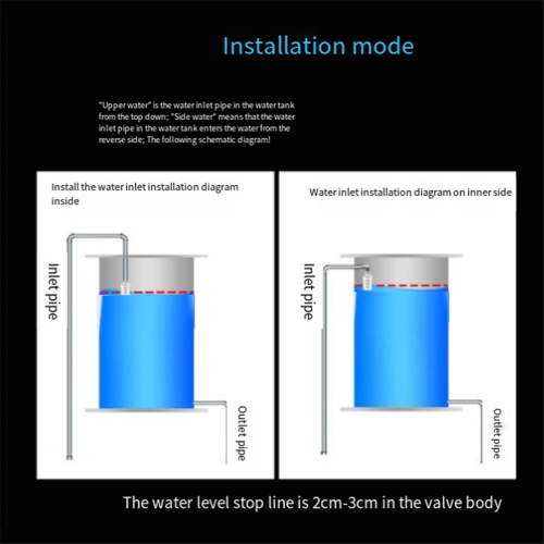 1 Pièces Vanne à Bille Flottante Vanne De Contrôle Automatique Du Niveau D'eau Vanne à Flotteur En Acier Inoxydable Réservoir D'eau Tour D'eau Vanne D'arrêt Protection Contre La Rouille, Longue DuréE