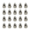 Lot de 20 buses de découpe plasma P80, 1,7 trou, accessoires pour torche de machine, électrode 1