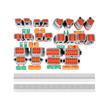 Kit di connettori serie DT da 12 kit, connettori a 2, 3, 4, 6 e 8 pin, spina elettrica per autoveicoli impermeabile IP68